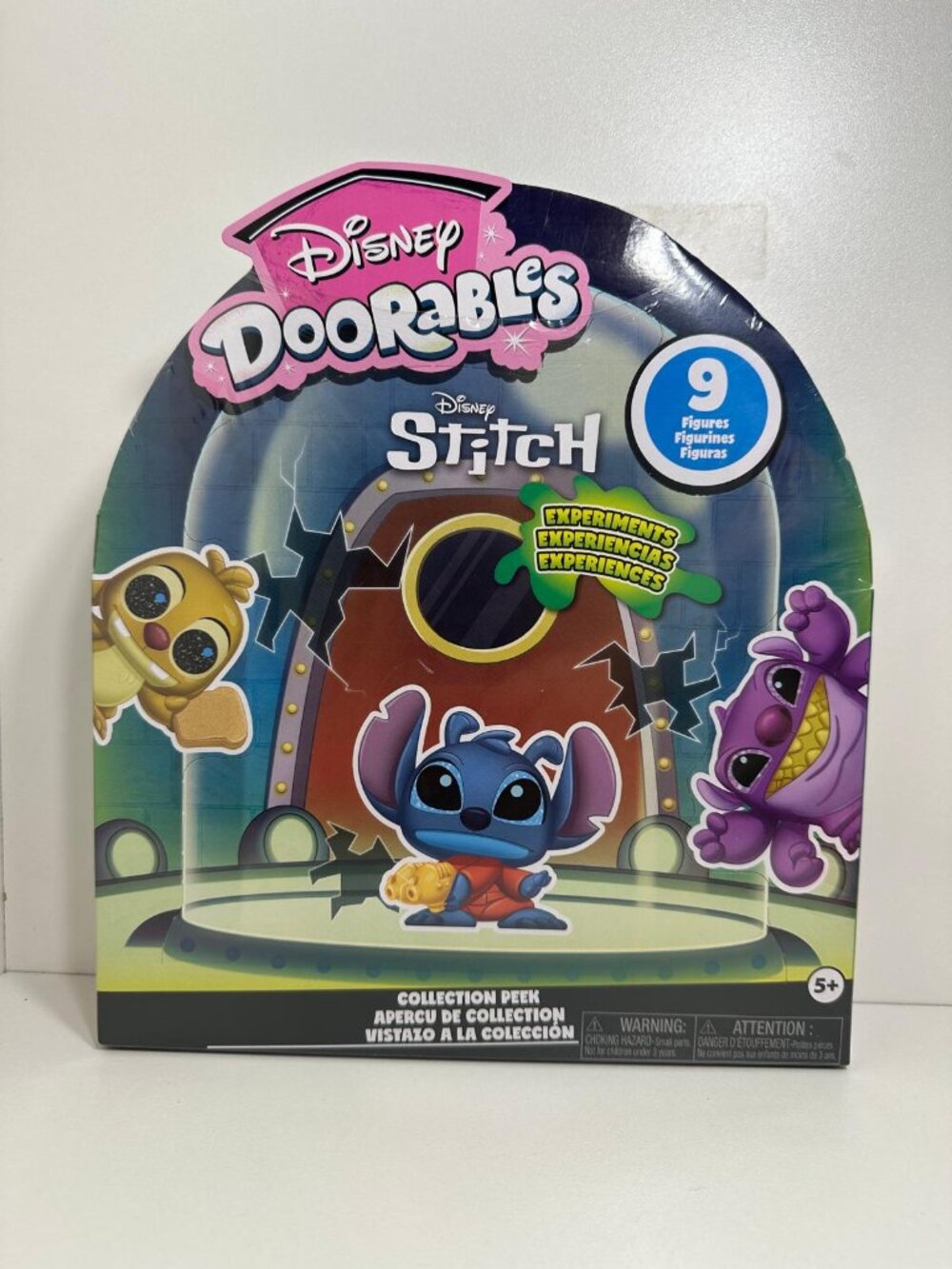 Just Play Disney Doorables Stitch Experiments Collection Peek, 9 Collectible New